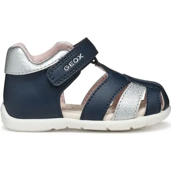 Dívčí tenisky Boty Geox Dunkelblau/ Silber 110046 21