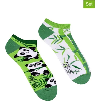 Pánské ponožky Ponožky Spox Sox Weiß/ Grün 5630695 36