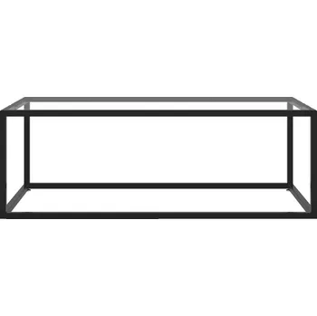 Konferenční stolek Konferenční stolek, černý, tvrzené sklo, 100x50x35