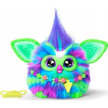 plyšák Hasbro Furby - Interaktivní plyšová hračka Zorza Galaxy Svítí ve tmě F8901