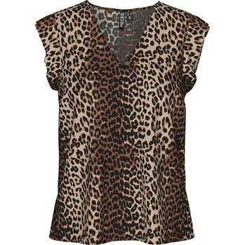 Tričko Pieces Braun/ Beige 1497140 XS