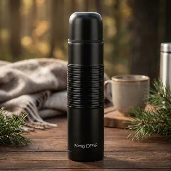 Termoska Vakuová termoska na kávu a čaj z nerezové oceli KONIGHOFFER ALPHA 1 l