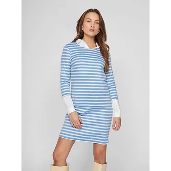 Dámské šaty Šaty Vila Weiß/ Hellblau 2123653 XS