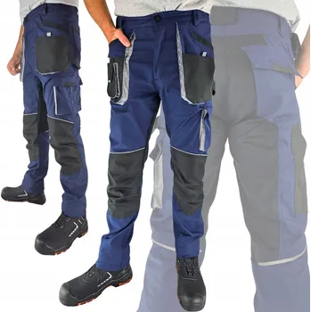 montérky Pánské pracovní kalhoty montérky ochranné Pevné Elastické STRETCH BOZP 60