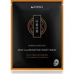 KORIKA Korean Heritage Jeju mandarinka rozjasňující sheet maska 25 g