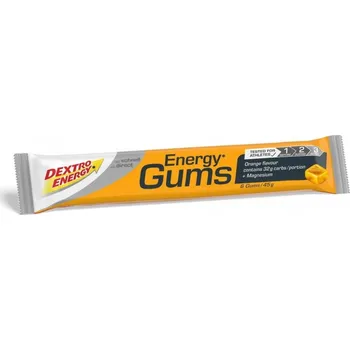 Bonbon Energetický gel Dextro Energy Gums Orange želé bonbóny s pomerančovou příchutí 45 g 6 ks