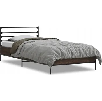 Postel Rám postele, hnědý dub, 193 x 93 x 74 cm, pro matraci 90 x 190 cm