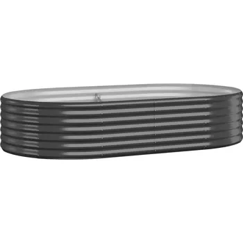 Obraz VidaXL šedý plast Květináč 175 cm x 100 x 36 cm