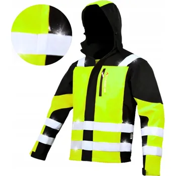 pracovní bunda Výstražná reflexní softshellová bunda ART.MAS Classic Vis YW, velikost 3XL
