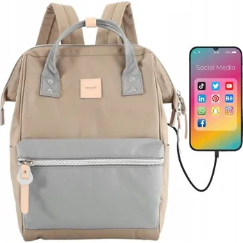 Městský batoh Hnědý městský batoh Himawari