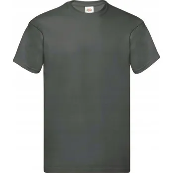 Pánská móda Tričko pánské Original Fruit of the Loom Light Graphite M