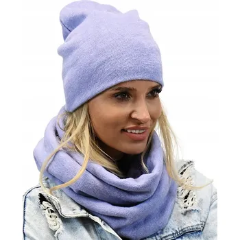 Čepice Alur sada: čepice a nákrčník (rolák) univerzální velikost fialová
