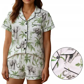 Dámské pyžamo Dámské pyžamo s krátkým rukávem BALI INSTAGRAM, kapsa, lemování - Velikost M