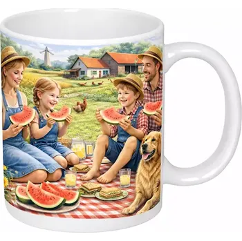 Hrnek s potiskem 330 ml léto na farmě IV CZ