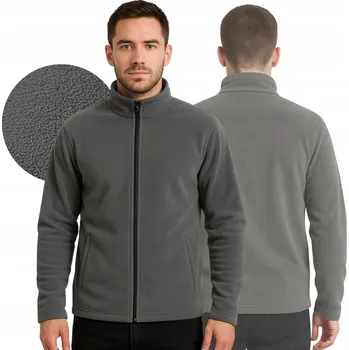 Pánská mikina PRACOVNÍ FLEECE pánský Mikina Fleecová Pánská pracovní na zip Bez Kapuce 3XL