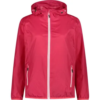Dámská softshellová bunda Dámská nepromokavá bunda CMP červená s kapucí do pasu, velikost 34