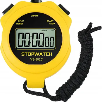 IP kamera Dětské sportovní stopky s digitálním časovačem a přesností na 0,01 s - žluté