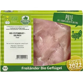 Hotové jídlo Freiländer Krůtí guláš cca 360 g bio BIO