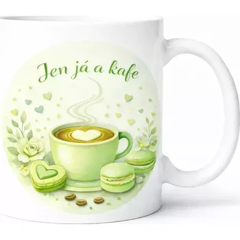 Hrnek s potiskem 330 ml jen já zelený zelený CZ