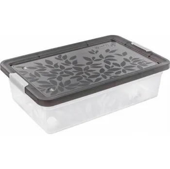 Úložný box Plastový úložný box na kolečkách BranQ Bedroller Jasmine 26 l průhledný