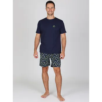 Pánské pyžamo Pánské krátké pyžamo LEON - M