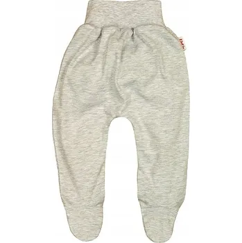 Polodupačky BEZTLAKOVÉ dupačky POPELAVÝ MELANŽ vel. 80 KLEKLE