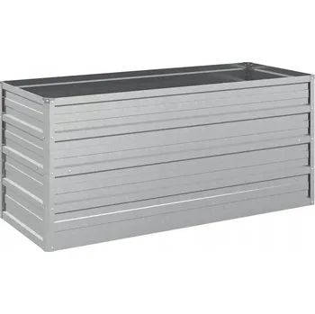 Obraz Květináč kovový šedý VidaXL 100 cm x 40 x 45 cm