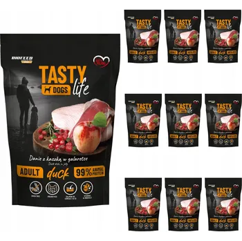 Krmivo pro psa TASTY DOGS LIFE vlhké krmivo pro psy s kachnou v želé, kapsička 150g x10