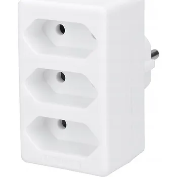 rozbočovací zásuvka Elektrická Zásuvka rozbočka Solight bílá