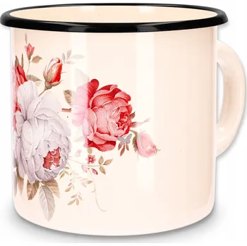 Hrnec Hrnec tradiční Emajlo Olkusz Krémová růže 1 l