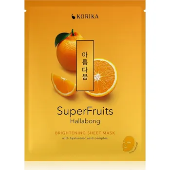Pleťová maska KORIKA SuperFruits Hallabong rozjasňující sheet maska 25 g