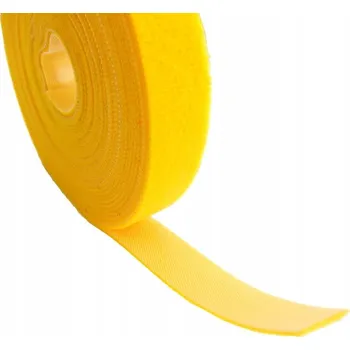 Suchý zip ORGANIZER KABELŮ žlutý 20mm 25m