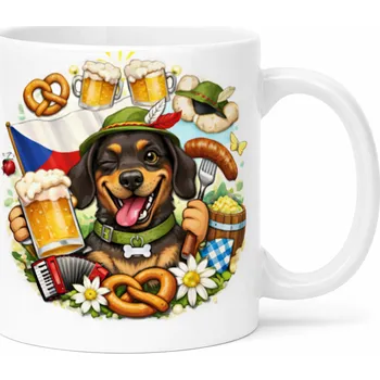 Hrnek s potiskem 330 ml jezevčík CZ