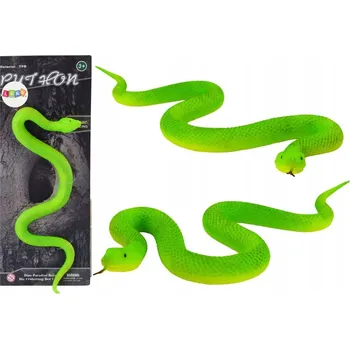 Figurka FIGURKA HAD Z TERMOPLASTICKÉ GUMY REALISTICKÝ VZHLED HRAČKA ZELENÝ
