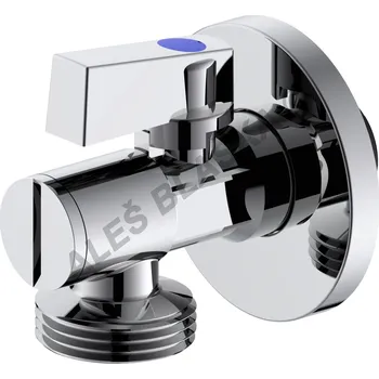 Ventil Kohout kulový rohový 1/2"x3/4" pračkový (roháček k myčce) s filtrem - chrom 362L CR