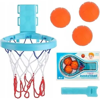 Hračka pro nejmenší HRAČKA DO VANY Hra Závěsný Mini Koš do Pokoje BASKETBAL WOOPIE