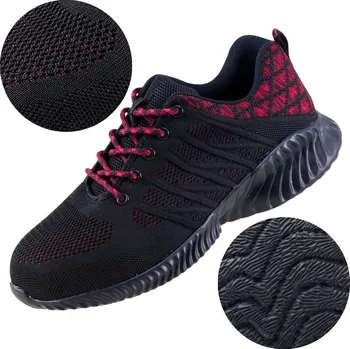 Pracovní obuv Pánské pracovní boty SPORTOVNÍ POLOBOTKY bez OCELOVÉ ŠPIČKY Lehké Prodyšné Velikost 44