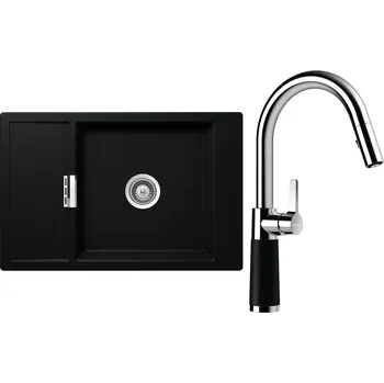 Kuchyňský dřez Set Schock S4-7 (dřez Mono D-100XS Puro + baterie SC-520.120 Puro)