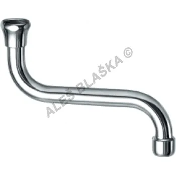 Vodovodní baterie Univerzální výtokové ramínko k vodovodní baterii kulaté "S" 3/4" - 15cm 460