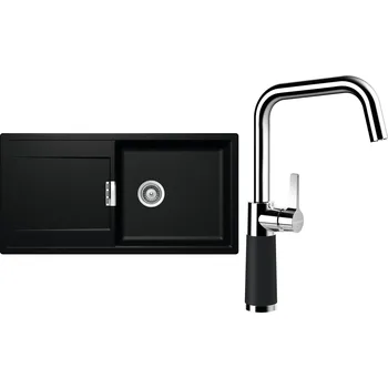 Kuchyňský dřez Set Schock S8-8 (dřez Mono D-100L Magma + baterie SC-530 Magma)