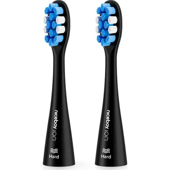 Náhradní hlavice k elektrickému kartáčku Náhradní hlavice pro Niceboy ION Sonic 2 ks Hard černá