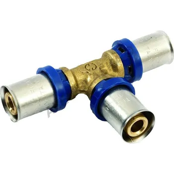 Instalatérský materiál GENERAL FITTINGS - Itálie | H-LINE lisovací T-kus, PRESS (pro PEX-AL, plastohliníkové trubky) - 20x20x20 H1707