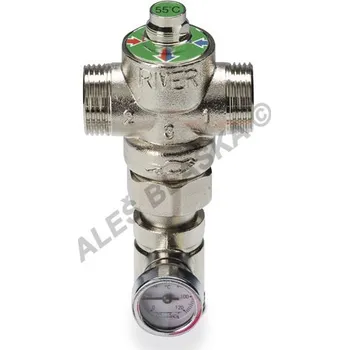 RIVER SPA - Itálie | Směšovací antikondenzační termostat pro zpátečku - 1" R00466