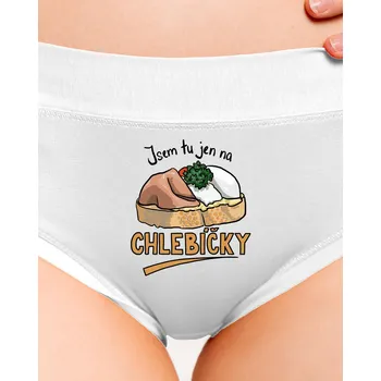 Souprava dámského spodního prádla Bastard Na chlebíčky dámské kalhotky White