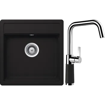Kuchyňský dřez Set Schock S23-10 (dřez Nemo N-100S Onyx + baterie SC-530 Onyx)