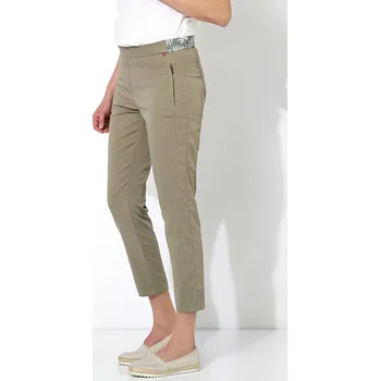 Dámské kalhoty Relaxed by TONI Khaki 6493963 W26