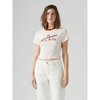 Dámské tričko Tričko Levi's Creme/ Rot 363277 L