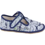 Beda barefoot - bačkorky suchý zip - letadla 30