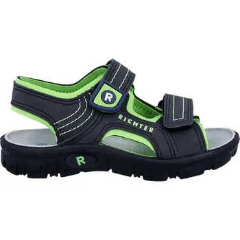 Chlapecké sandály Richter Shoes Schwarz/ Grün 4198431 37