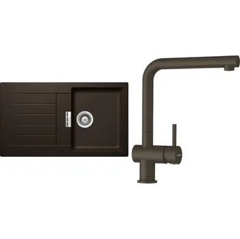 Kuchyňský dřez Set Schock S1-1 (dřez Signus D-100 Bronze + baterie Epos Bronze)